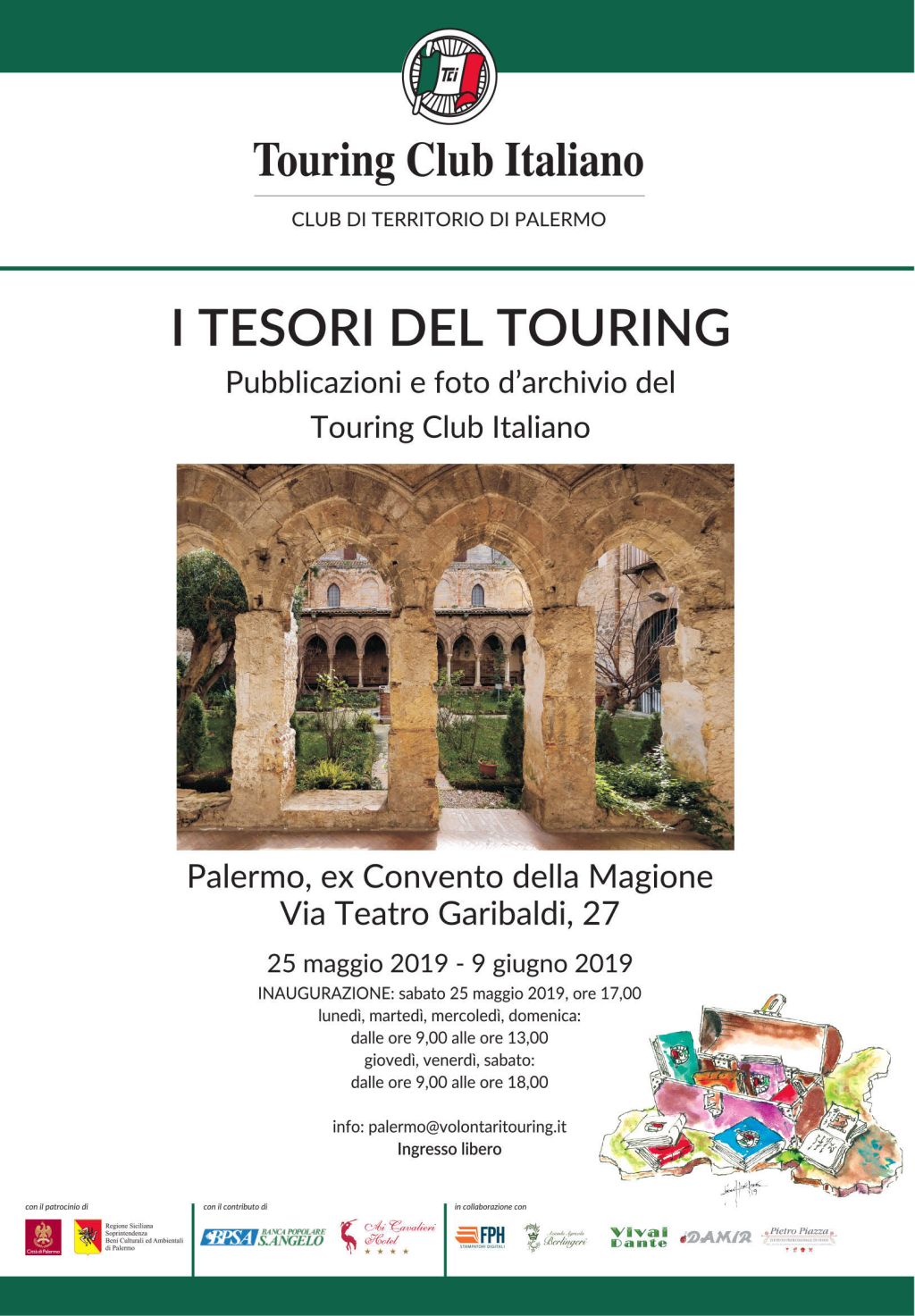 Al momento stai visualizzando I Tesori del Touring – Palermo ex Convento della Magione 2019