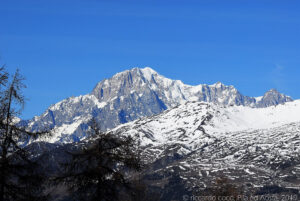 Il Monte Bianco da Pila